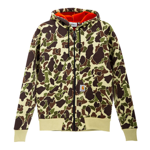 Carhartt WIP Car-Lux Hooded Jacket Camo Duck/Green/Turmeric I032935 Degli Uberti
